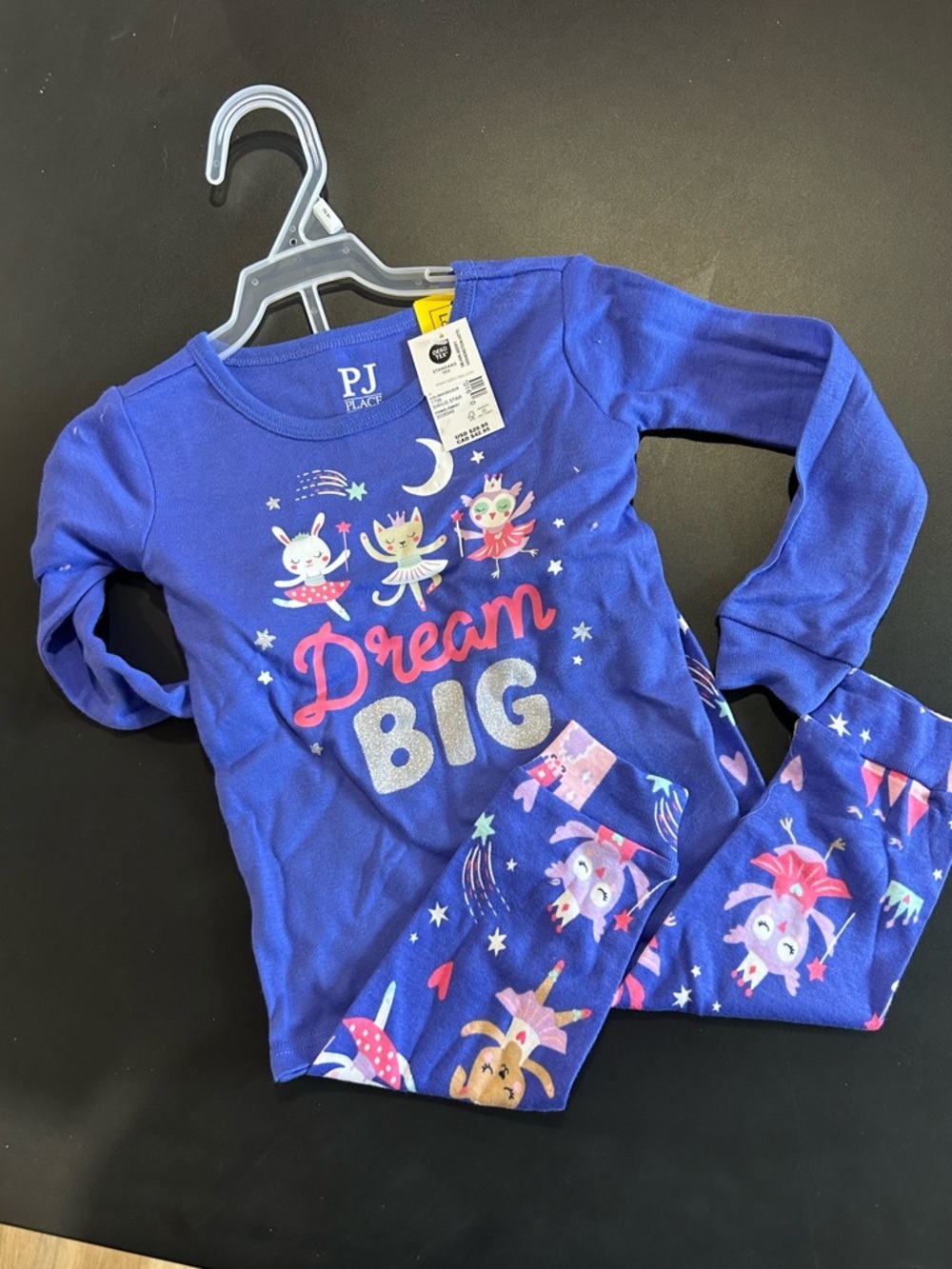 Place Girls' Dream Big Pajama Set with Nighttime Characters